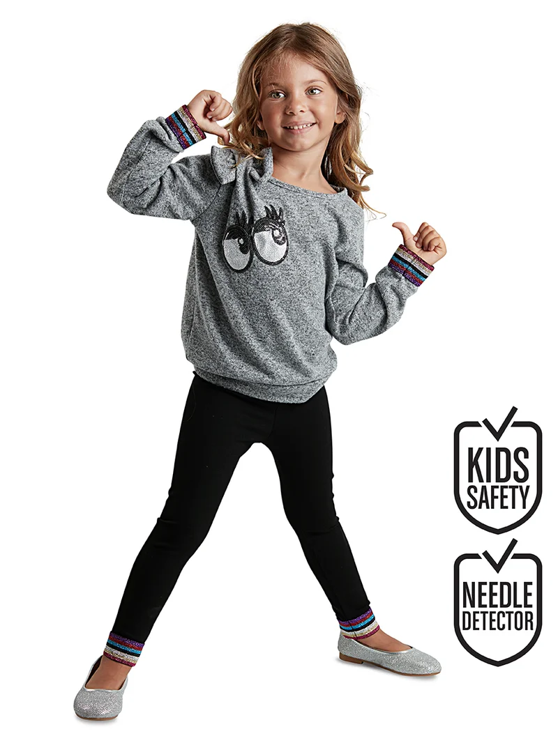 MSHB&G Eyes Girl Knit Jumper+Leggings Set